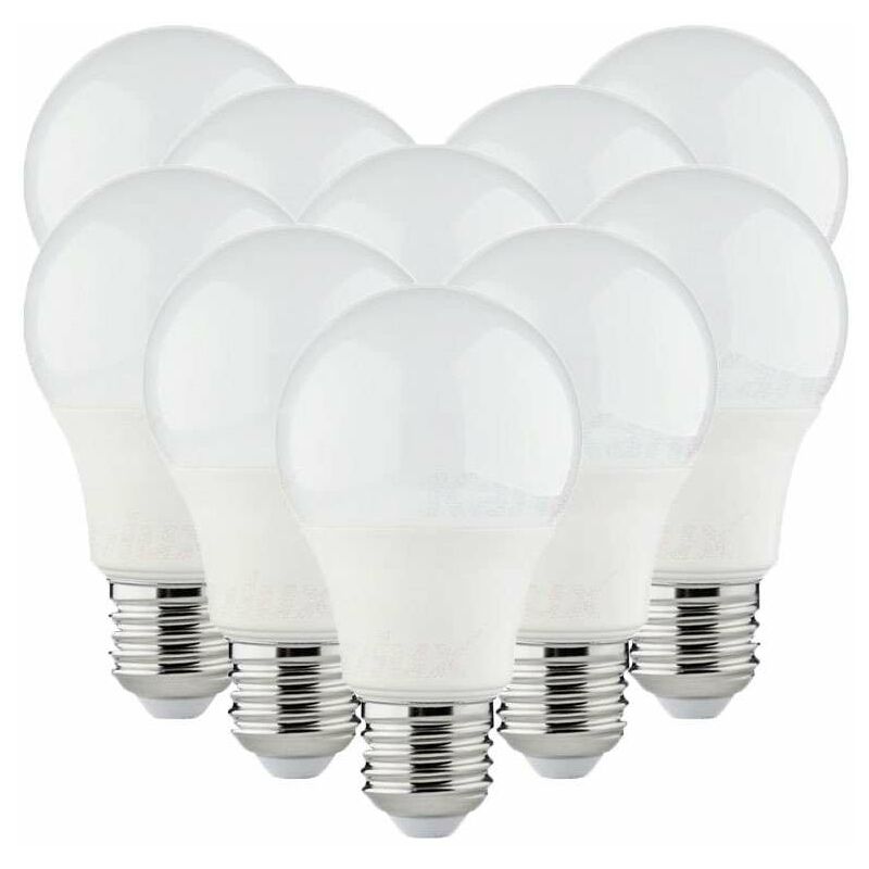 foto del prodotto lotto di 10 lampadine led a60 smd 10w e27 bianco neutral 4000k