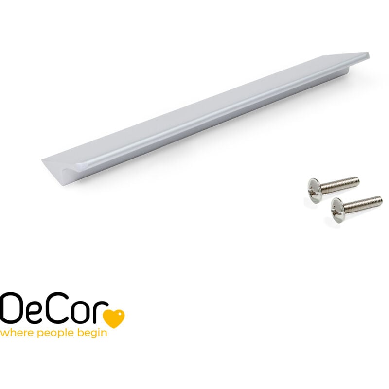 foto del prodotto lotto di 10 maniglie per mobili torrent, l150mm, interasse 128mm, alluminio, anodizzato opaco - emuca