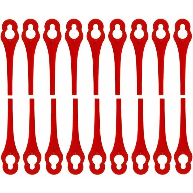 foto del prodotto lotto di 100 lame di ricambio per tagliabordi florabest lidl frta 20 a1, fat 18b2, fat 18b3