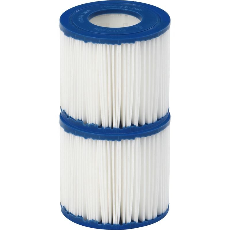 foto del prodotto lotto di 2 cartucce filtranti diam 80 x 90mm tipo 1 per filtrazione 1136l h tipo 1 80mm x h90mm set da 2