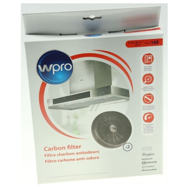 foto del prodotto lotto di 2 filtri a carbone 14 145 x 30 mm cappa aspirante rosieres 1132223662894933757