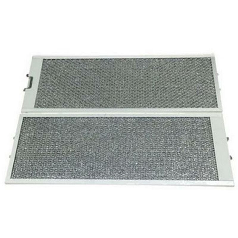 foto del prodotto lotto di 2 filtri metallici antigrasso originale cappa aspirante siemens 442434242002010137