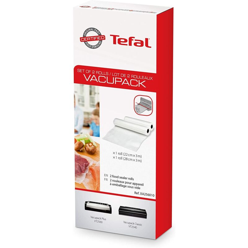 foto del prodotto lotto di 2 rulli di imballaggio sottovuoto accessori e prodotti tefal 3385423016661149399