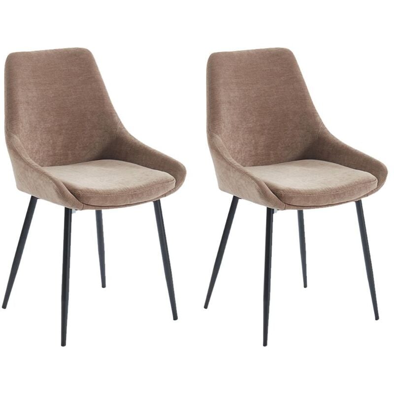 foto del prodotto lotto di 2 sedie tessuto beige masurie