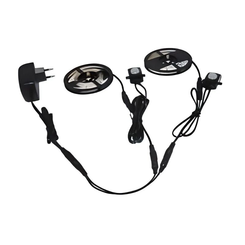 foto del prodotto lotto di 2 sistemi di illuminazione di sicurezza led per parte inferiore del letto o mobili con sensore di movimento