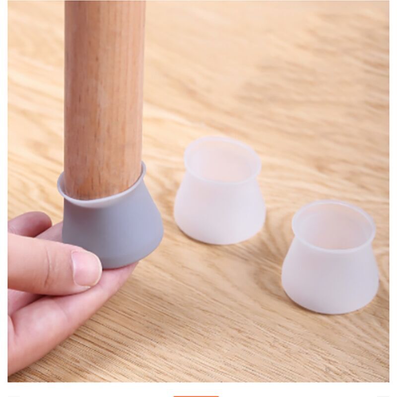foto del prodotto lotto di 20 tappi di protezione per le gambe della sedia in silicone, copertura per le gambe della sedia copertura protettiva in silicone per le