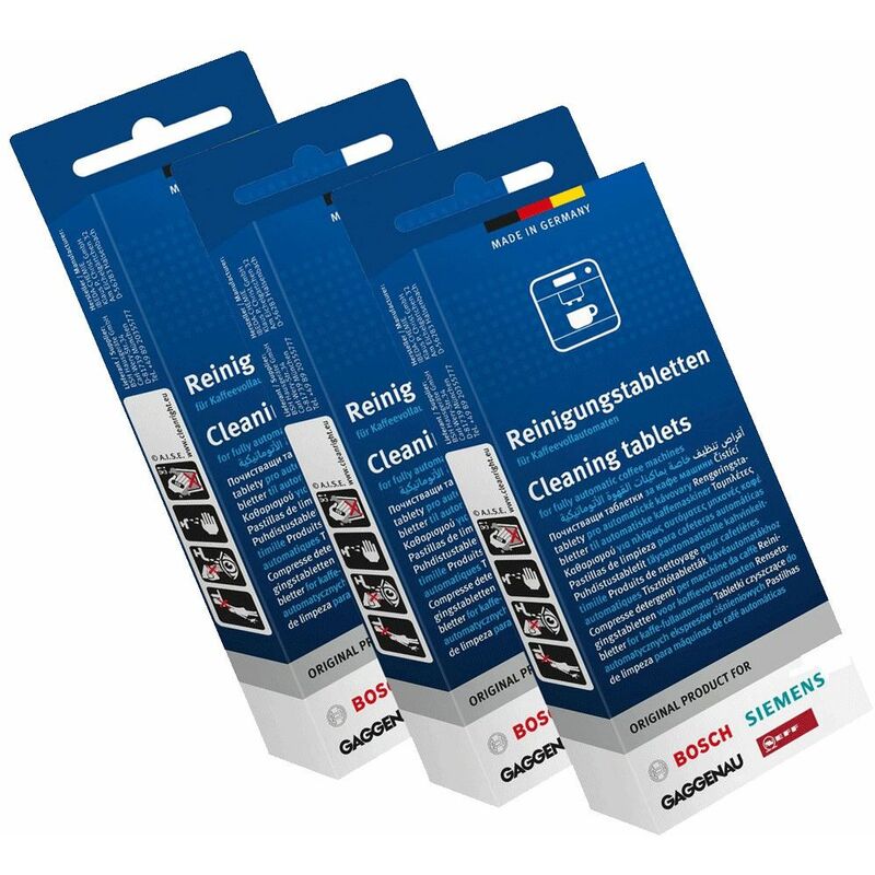 foto del prodotto lotto di 3 scatole 10 pastiglie detergenti originali accessori e prodotti bosch 4357726