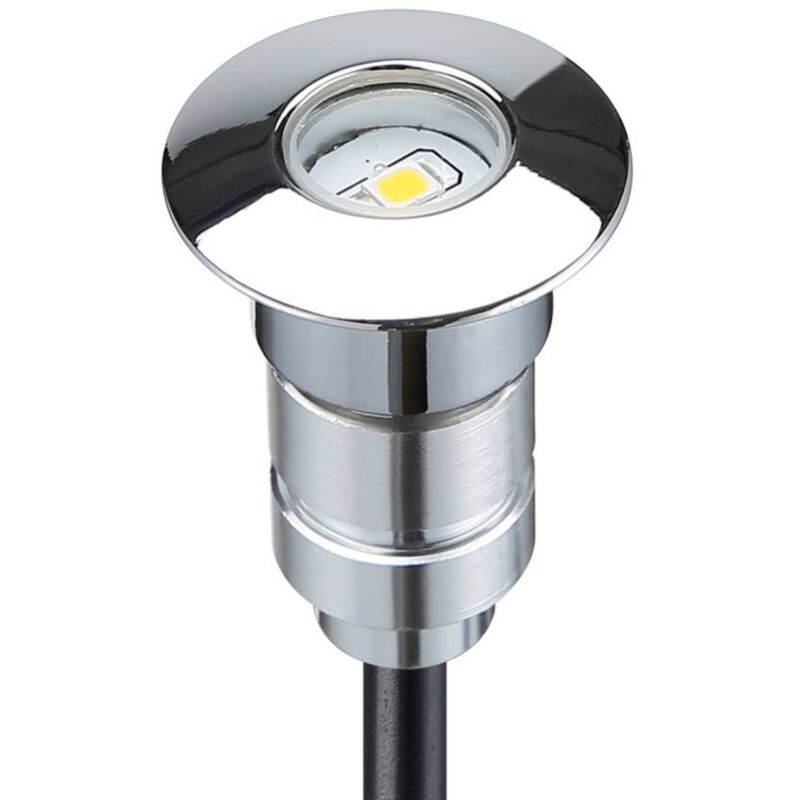 foto del prodotto lotto di 6 luci per scale 0,3w 12v dc 24x38.5mm bianco caldo