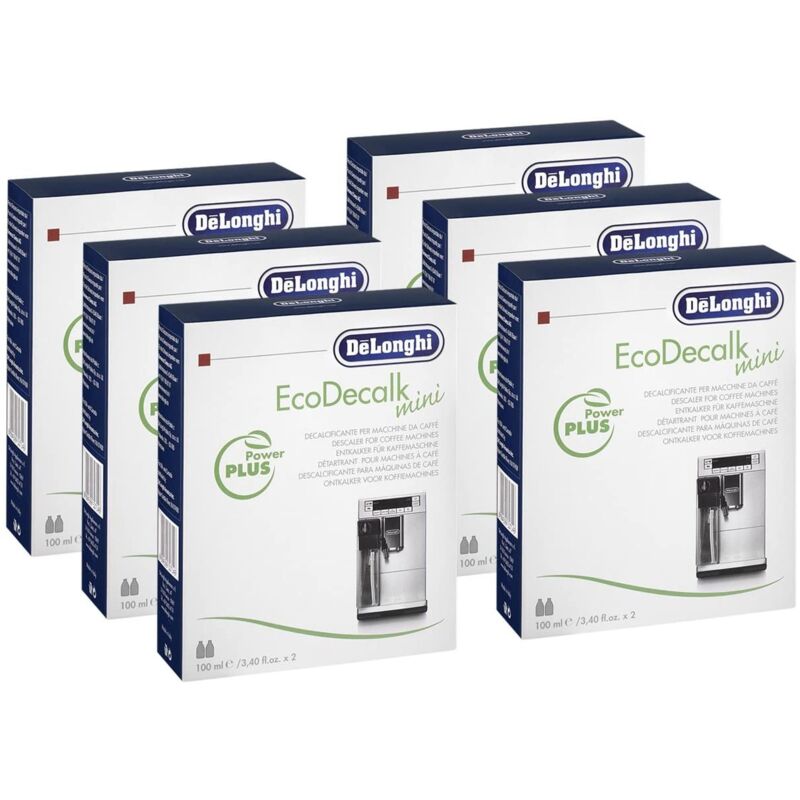 foto del prodotto lotto di 6 mini anticalcare 2x100ml per pacchetto ecodecalk macchina da caffe, caffettiera delonghi 43573385404015602375
