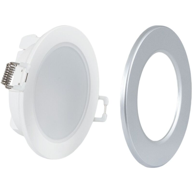 foto del prodotto lotto downlight led per esterni 5w ip65 3000k anello bianco caldo