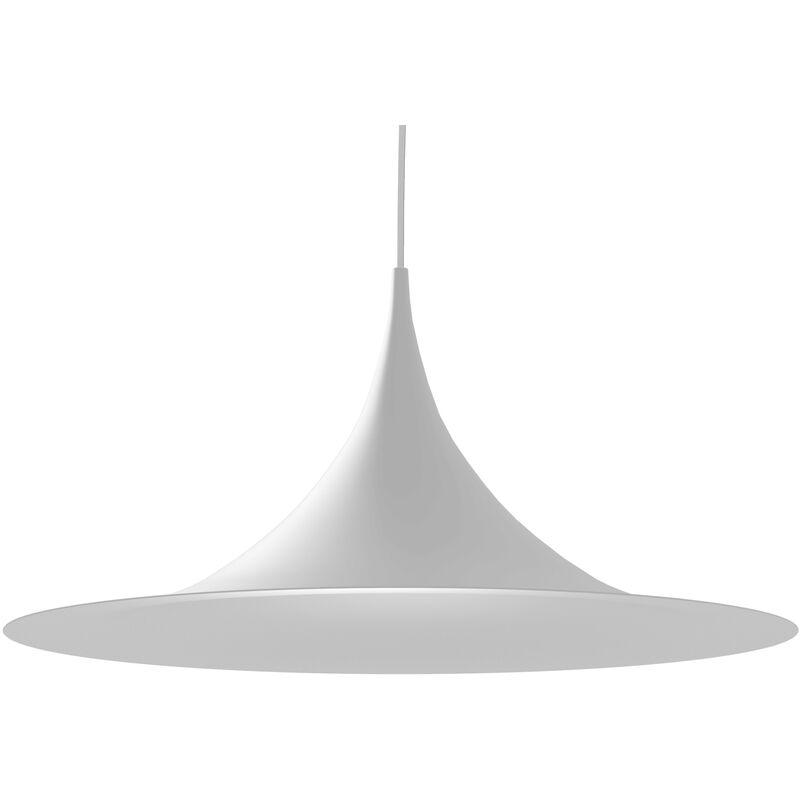 foto del prodotto louie binario sospensione, 1x e27, max 42w, metallo, bianco opaco, d.33cm lumicom