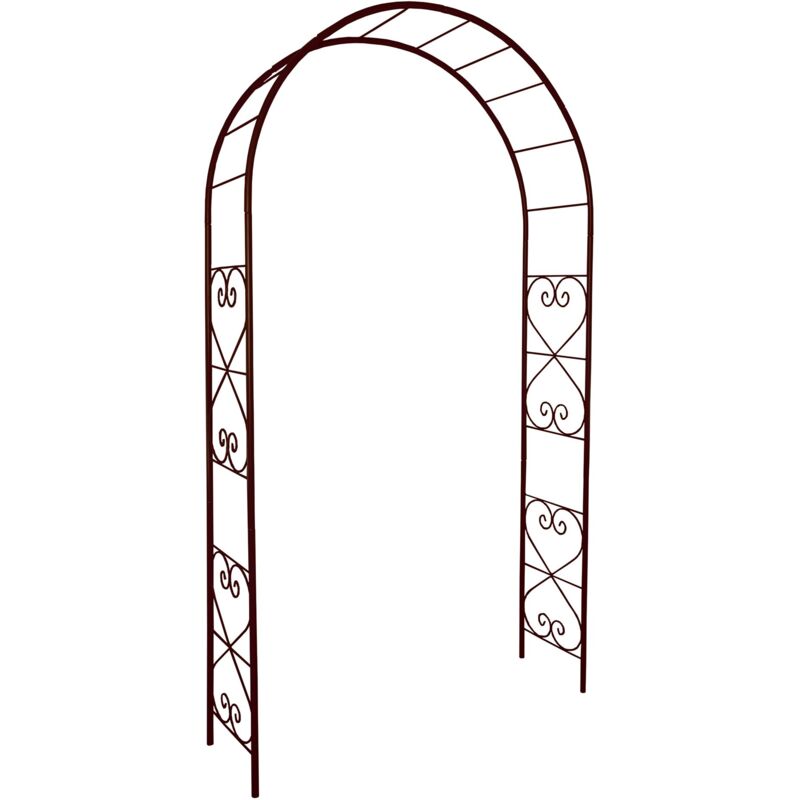 foto del prodotto louis 3166 arco da giardino con motivo romantico, in ferro anticato, 130 x 250 cm