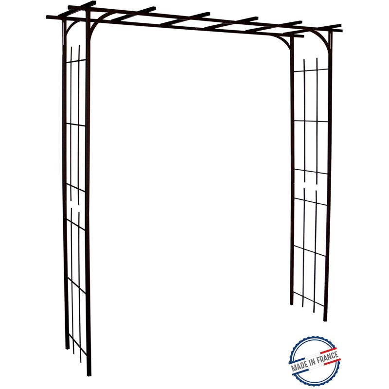 foto del prodotto louis moulin grande pergola tubo quadrato per pianta rampicante in ferro invecchiato, 187 x 40 x 198 cm, 3036
