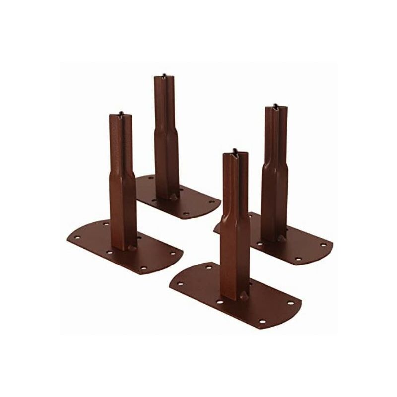 foto del prodotto louis moulin louis mulino pack di 4 piedi tubo quadrato a vite ferro anticato 13 x 6 x 14 cm 3516