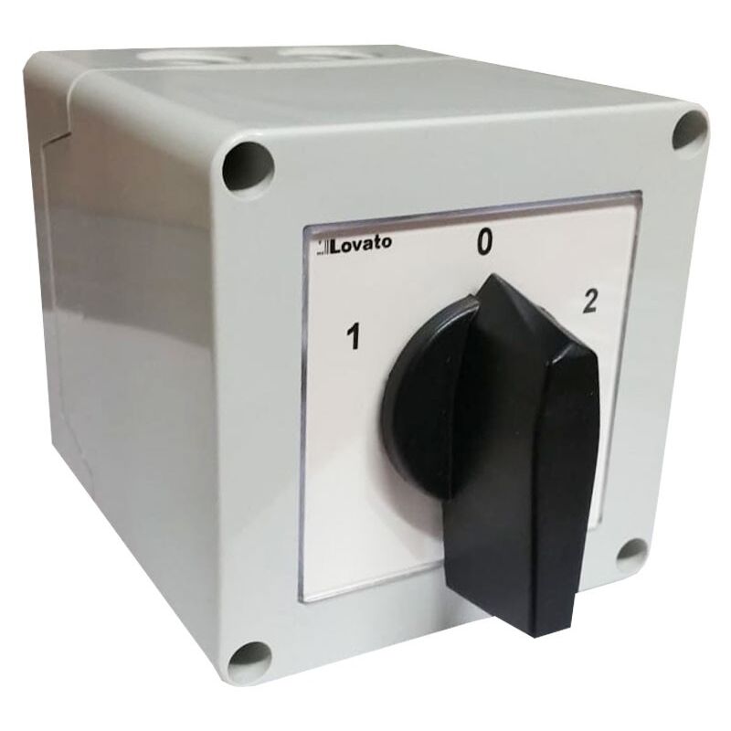 foto del prodotto lovato - commutatore di linea con manopola 4p 32a in cassetta 7gn3275p