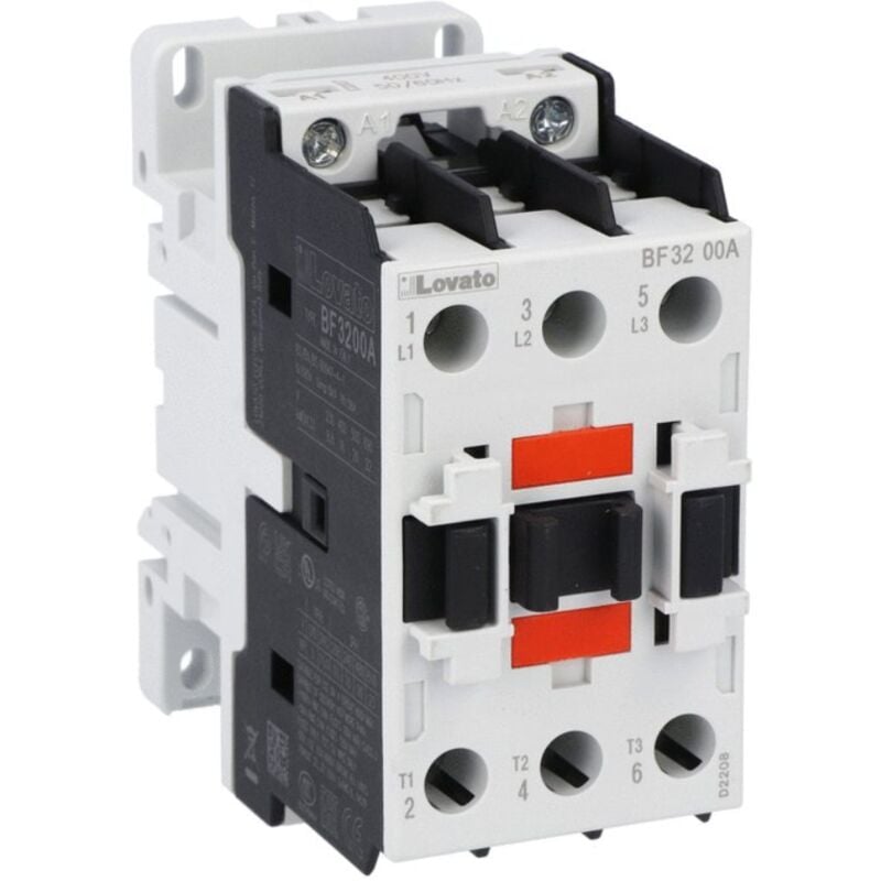 foto del prodotto lovato contattore tripolare 32a bobina 400vac bf3200a400