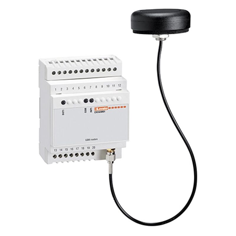 foto del prodotto lovato modem gsm per comando a distanza via sms excgsm01