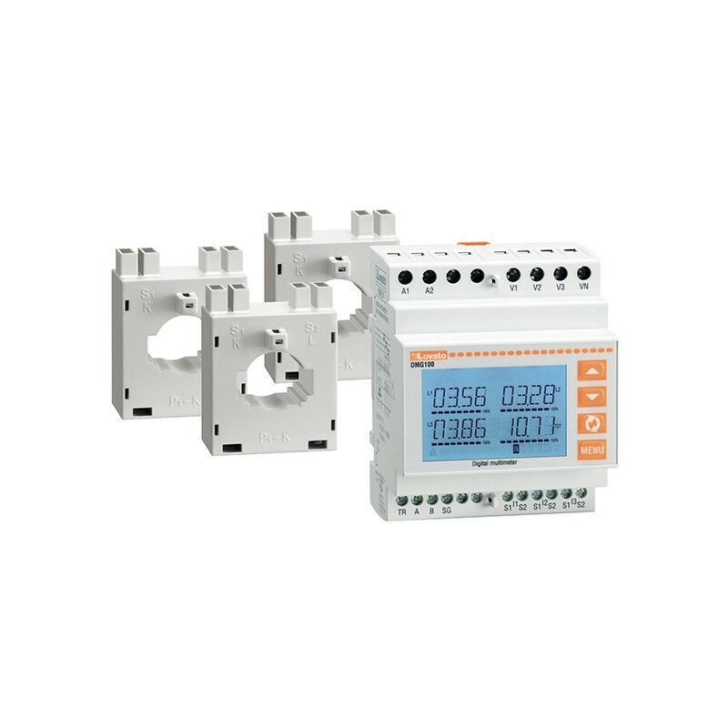 foto del prodotto lovato multimetro lcd modulare dmg100 3 ta 150a lovdmg100 per test elettrici