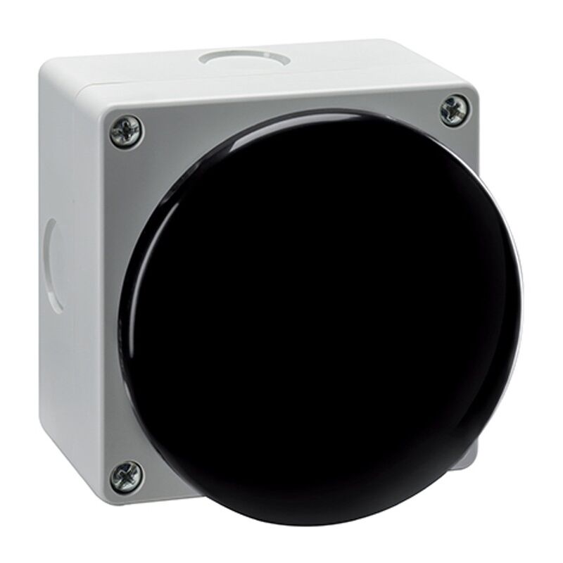 foto del prodotto lovato pulsante a palmo nero oscillante senza aggancio na nc lp9s11b