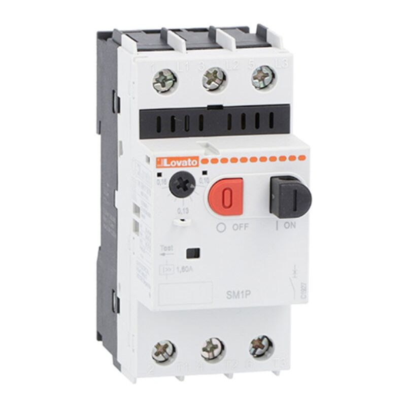foto del prodotto lovato salvamotore potere di int. a 400v 100ka 1,6 a 2,5a sm1p0250