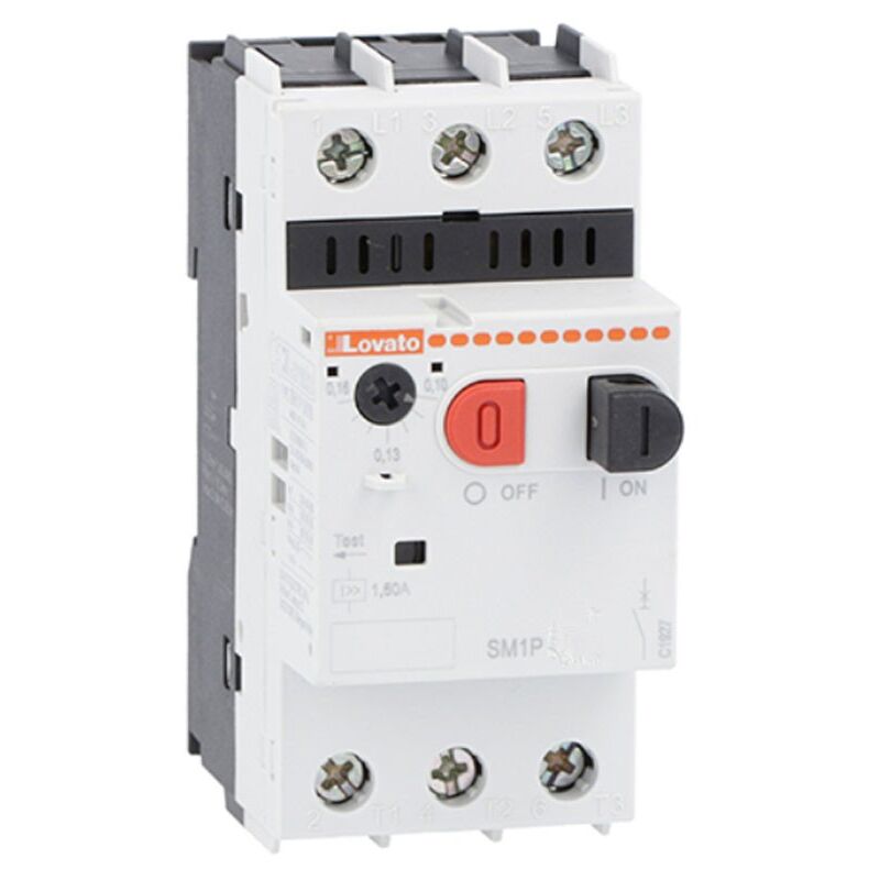 foto del prodotto lovato salvamotore potere di int. a 400v 100ka 4 a 6,5a sm1p0650