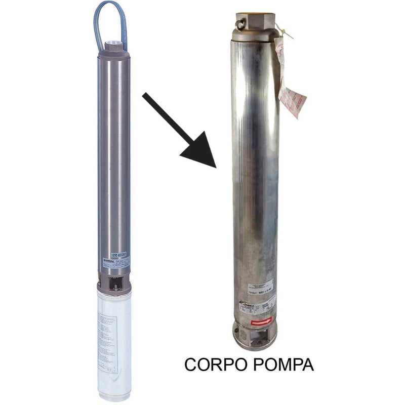 foto del prodotto lowara corpo pompa per elettropompa sommersa da 4 mono e trifase kw 0,75