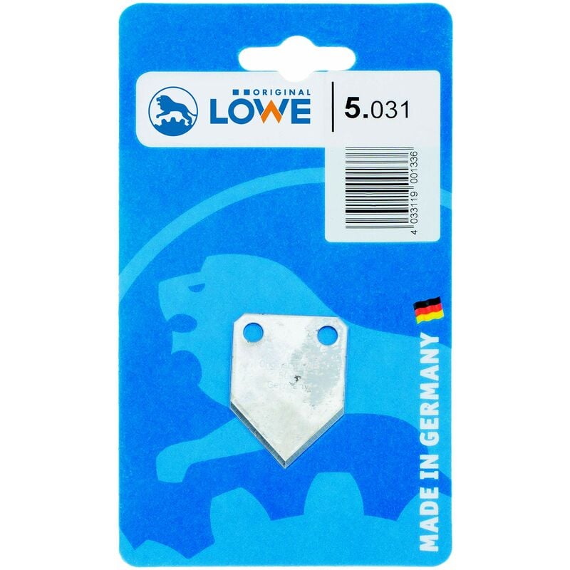 foto del prodotto lowe original l we lama di ricambio 5.031, lama triangolare 1 lama affilata per forbici industriali originali l we, 5.504, per tagli precisi ad