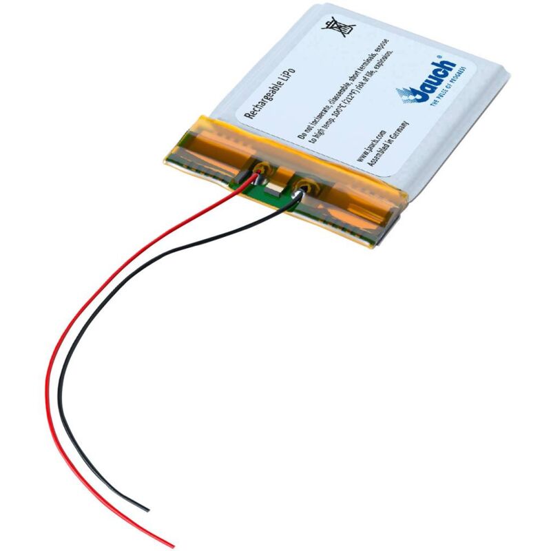 foto del prodotto lp333437ju batteria ricaricabile speciale prismatica con cavo lipo 3.7 v 410 mah - jauch quartz