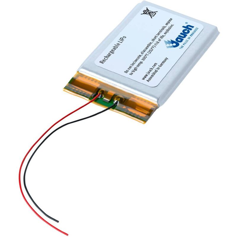 foto del prodotto lp802036ju batteria ricaricabile speciale prismatica con cavo lipo 3.7 v 480 mah - jauch quartz