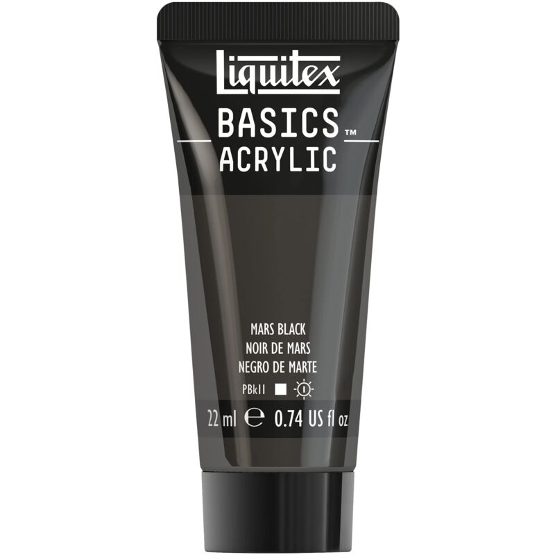 foto del prodotto lqx basics 22ml nero di marte liquitex