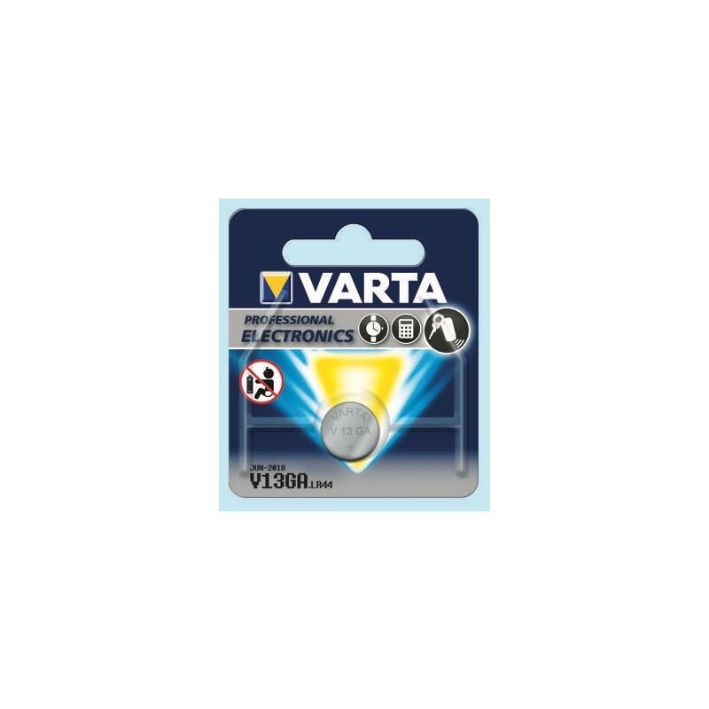 foto del prodotto lr44 v13ga blister 1pz 1,5v 125mha varta batterie alcalin