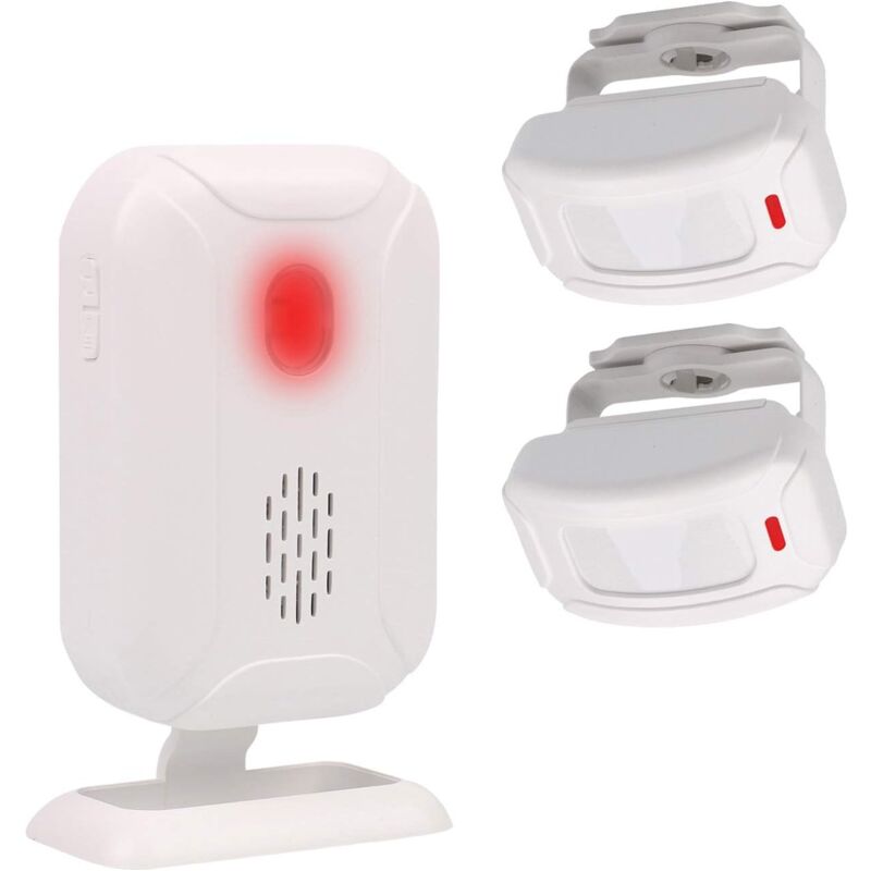 foto del prodotto lrapty allarme con sensore di movimento, campanello wireless per porta d ingresso casa dei visitatori e negozio cassetta postale, kit sistema di