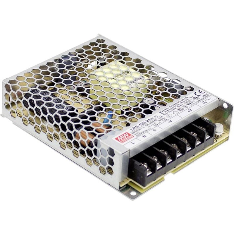 foto del prodotto lrs 100 12 alimentatore a commutazione. 12 v dc 8.5 a 102 w mean well