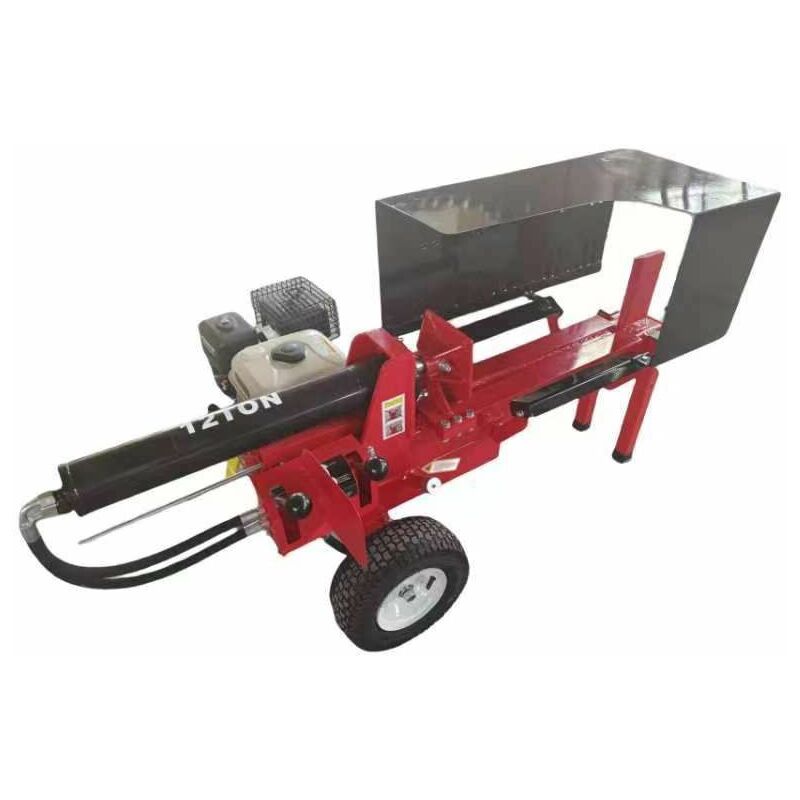 foto del prodotto ls12t spaccalegna orizzontale a benzina 6,5hp, 12 tonnellate, fino a 35 cm di diametro con gabbia di protezione varan motors