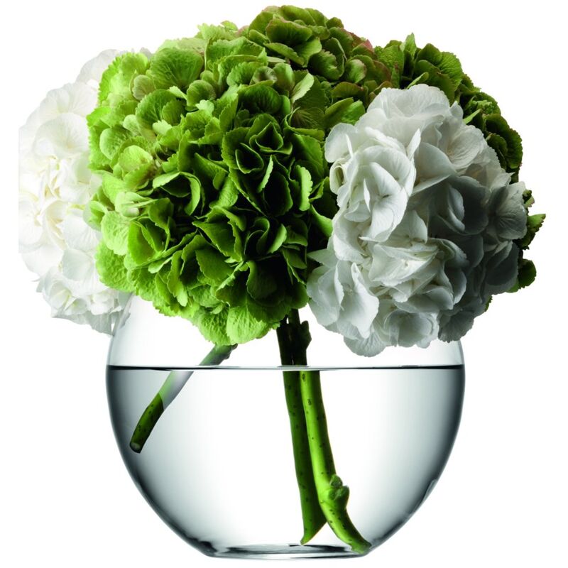 foto del prodotto lsa international fw05 flower, vaso rotondo per bouquet, altezza 22 cm, trasparente