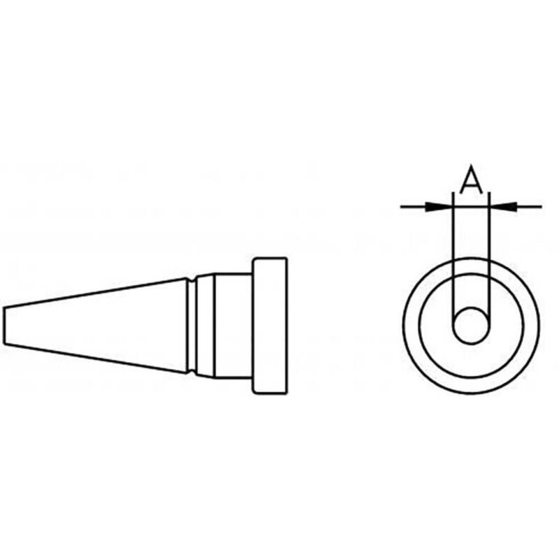 foto del prodotto lt 1a punta di saldatura forma tonda lunghezza punte 13 mm contenuto 1 pz. weller