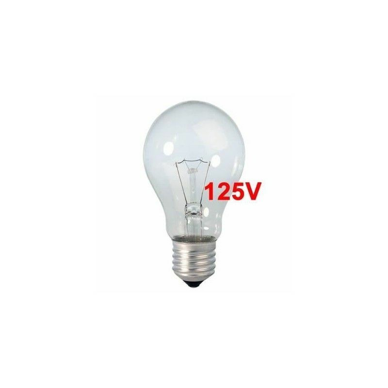 foto del prodotto ltde lampadina ad incandescenza standard trasparente 60w e27 125v solo per uso industriale