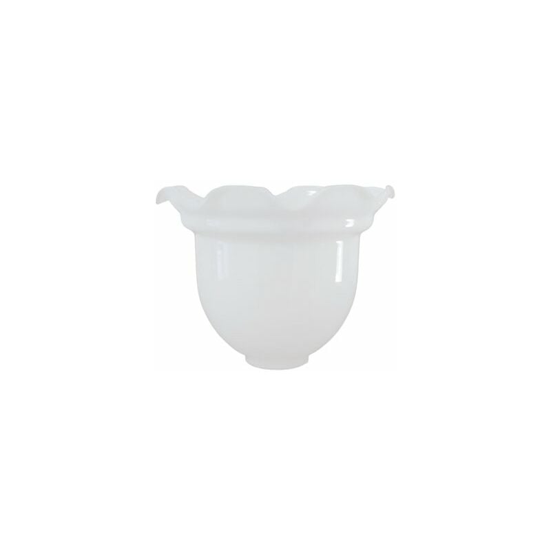 foto del prodotto ltde leucojum paralume in vetro opalino bianco lucido 13x17cm con apertura 5cm