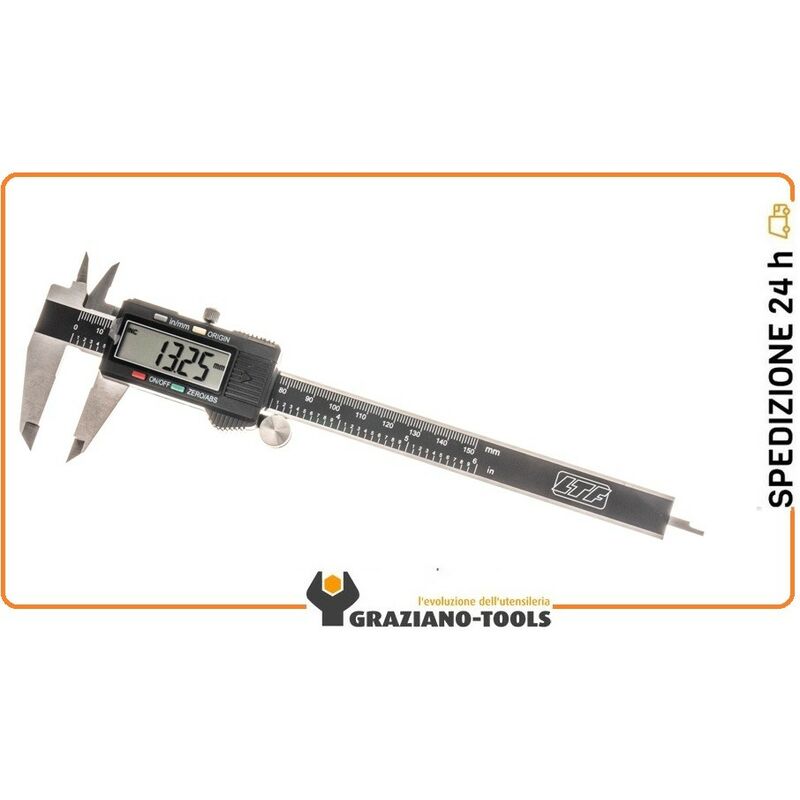 foto del prodotto ltf calibri digitali 150mm display con numeri grandi 327.05 oberk