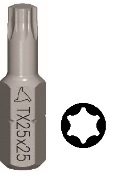 foto del prodotto lti inserto torx 1 4 mm.25 tx20 confezione da pezzi 10