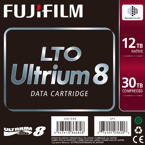 foto del prodotto lto 8 ultrium 12tb nativi 30tb comp