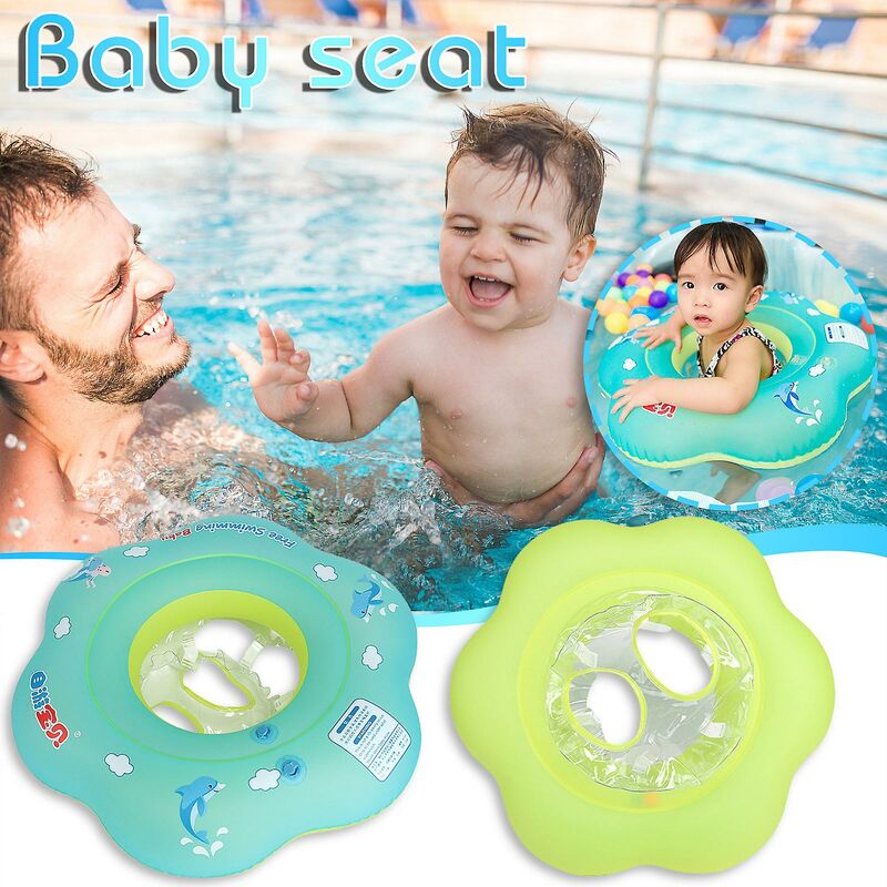 foto del prodotto lts fafa anello da nuoto gonfiabile per bambini, anello per seggiolino per bambini, anello per la vita del bambino taglia verde s