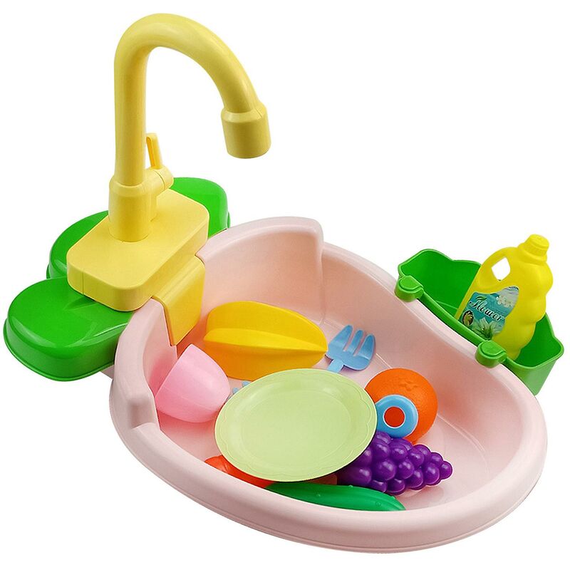 foto del prodotto lts fafa giocattoli per lavello da cucina con acqua corrente regali educativi per ragazze ragazzirosa
