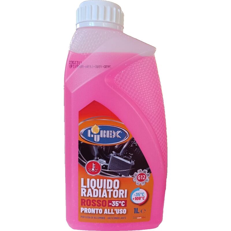 foto del prodotto lubex liquido radiatore rosso puro 35 protettivo antigelo anticorrosione 1 lt.