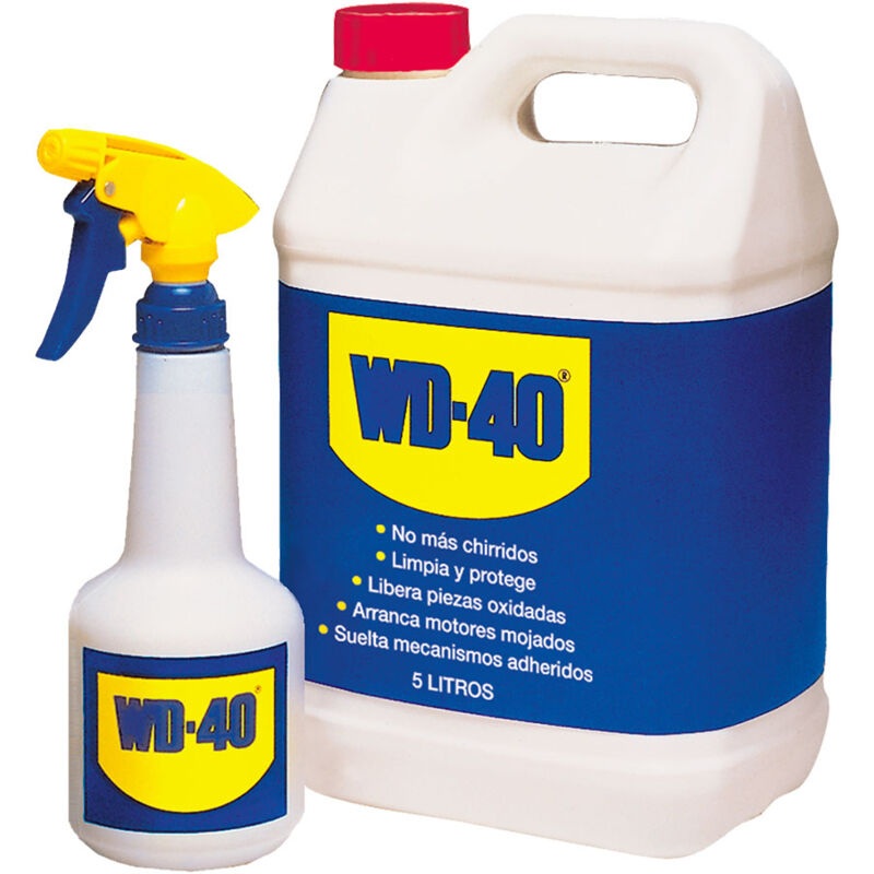 foto del prodotto lubrificante multiuso wd40 caraffa da 5l spray gratuito wd40