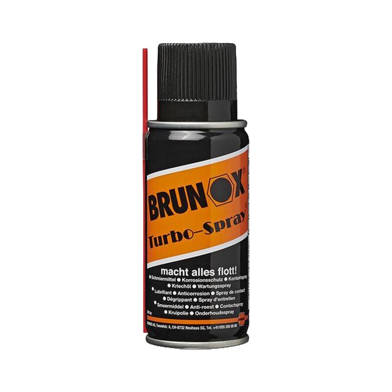 foto del prodotto lubrificante professionale turbo spray brunox 100 ml