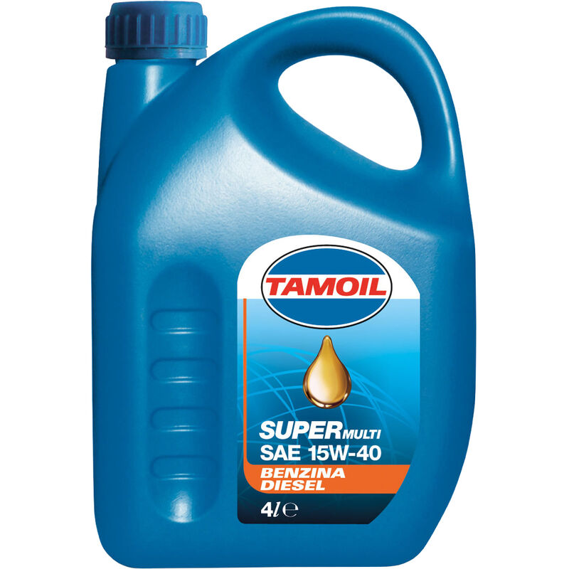 foto del prodotto lubrificante tamoil super sae 15 40 lt. 4. prezzo per 1 pezzo.