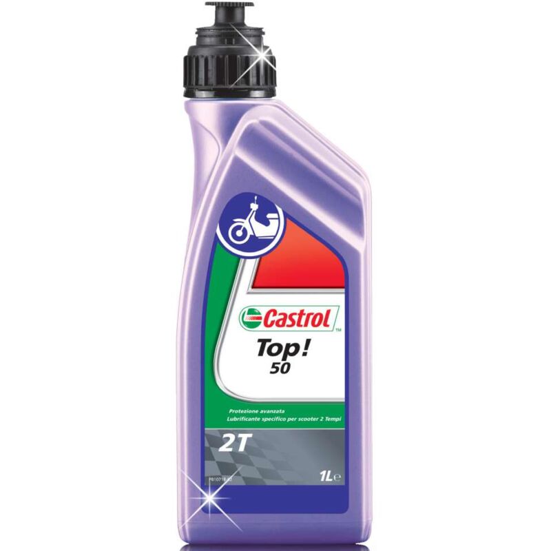 foto del prodotto lubrificante top 50 motori 2 tempi 1l olio sintetico castrol