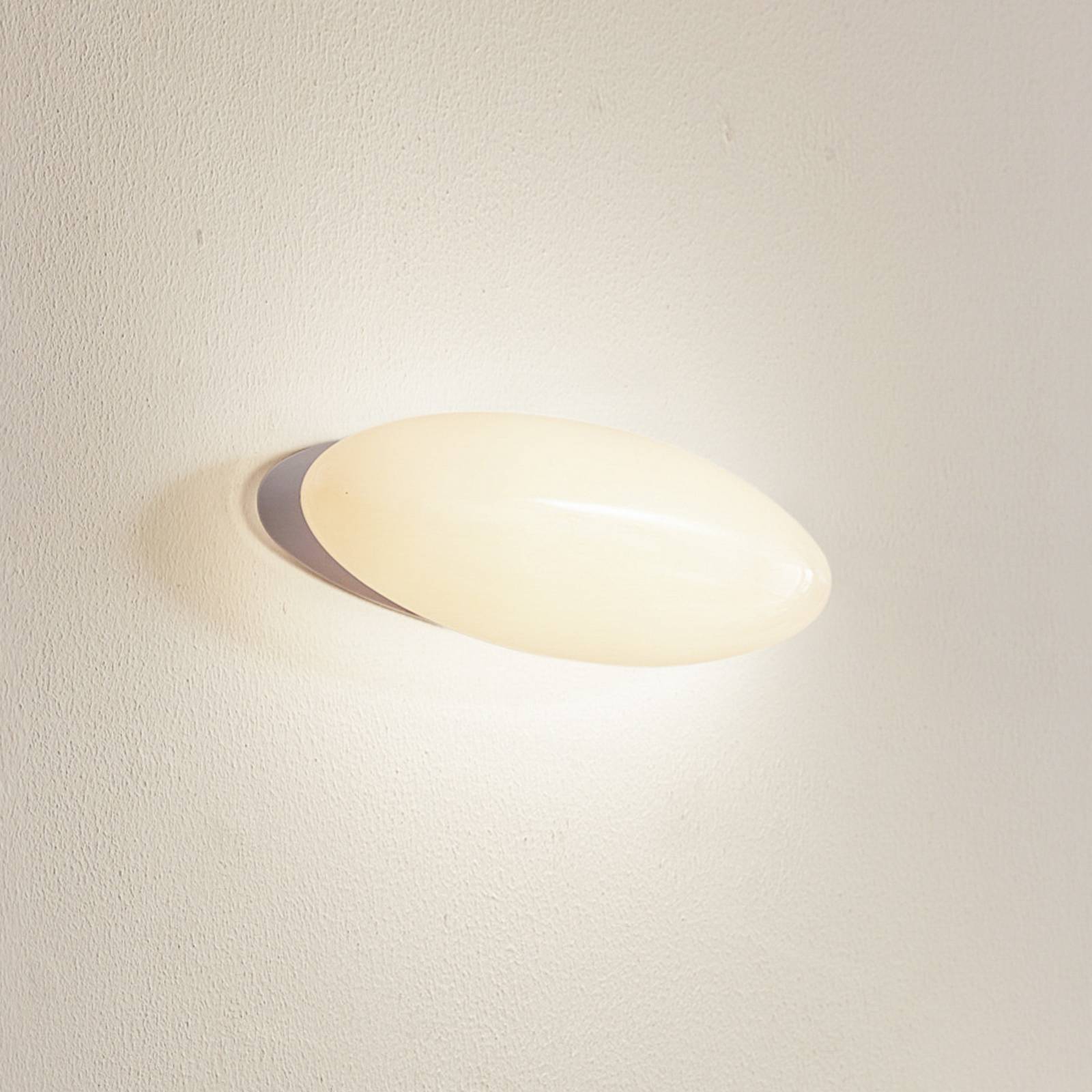 foto del prodotto lucande applique a led leihlo, bianco, plastica, altezza 8 cm