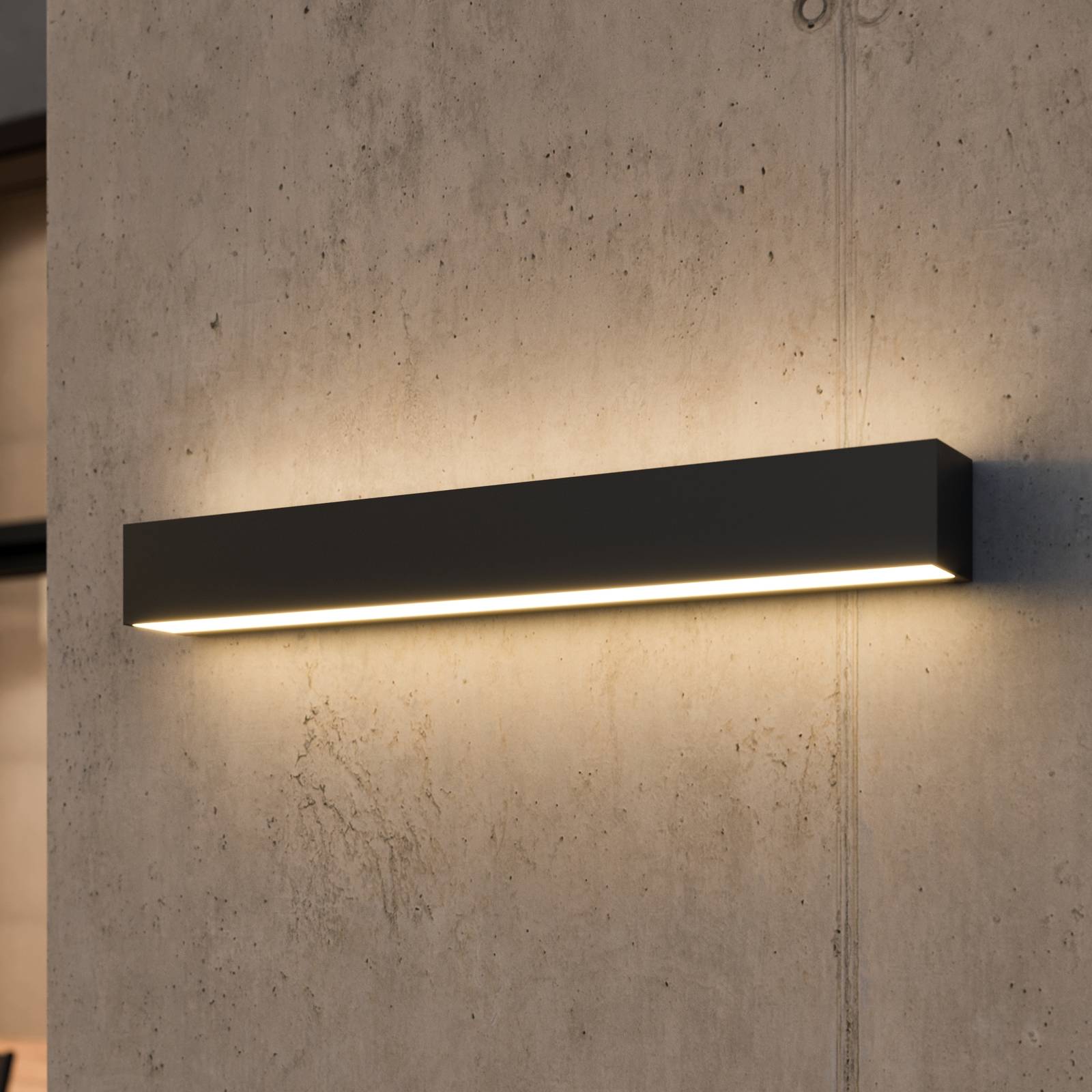 foto del prodotto lucande applique a led lengo, 50 cm antracite, up down 3000k